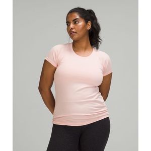 Lululemon Swiftly Tech Short-Sleeve Shirt 2.0 Pink Mist size 18 NWT